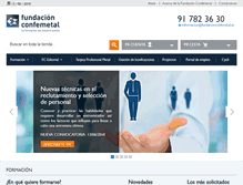 Tablet Screenshot of fundacionconfemetal.com