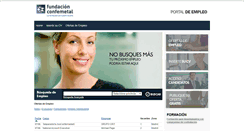 Desktop Screenshot of empleo.fundacionconfemetal.com